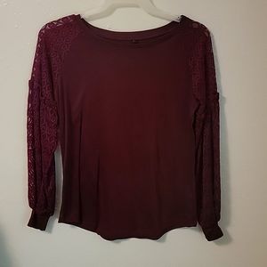 Burgundy long sleeve